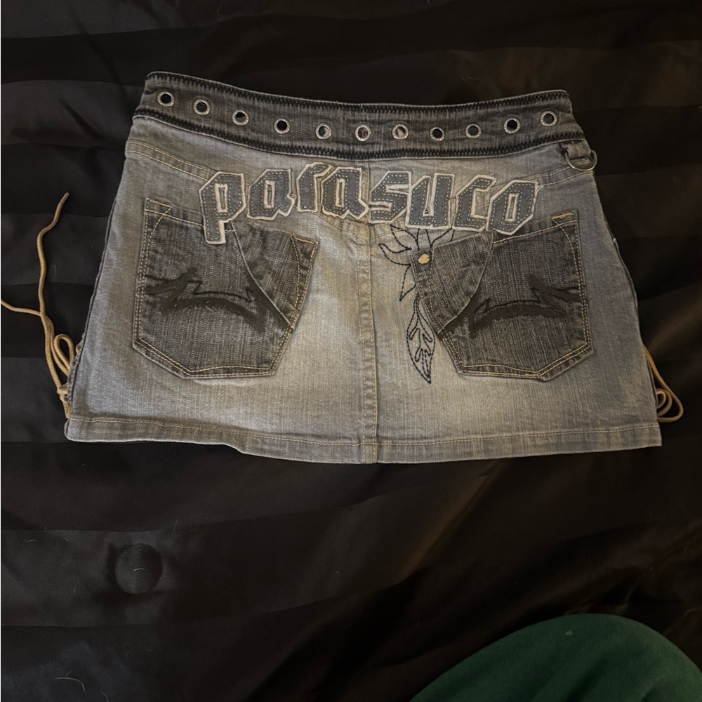 Parasuco Women's Mini Skirt - Black and Gray